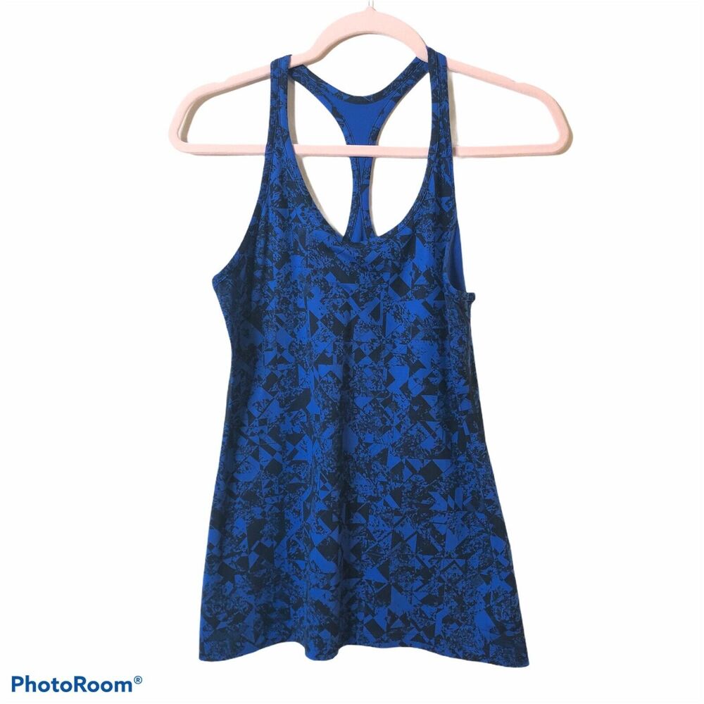Nike Dri Fit Racer Back Tank Top Geometric Shape